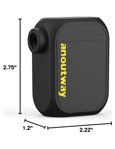 Bomba de Aire Eléctrica Anoutway AT1 Mini 120 PSI Negra