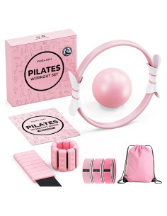 Kit de Pilates Fuelion: Anillo, Pelota, Pesas y Bandas