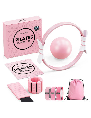 Kit de Pilates Fuelion: Anillo, Pelota, Pesas y Bandas