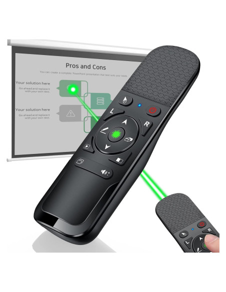 Controlador Remoto de Presentación DINOSTRIKE con Luz Verde