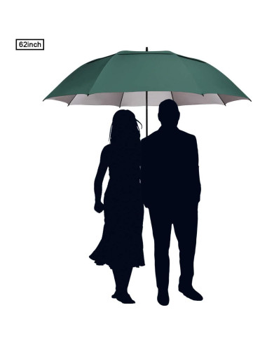 Paraguas de Golf G4Free 62 Pulgadas UV Automático Doble Dosel