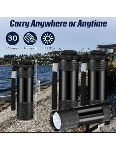 32 Mini Linternas LED VIHOSE de Aluminio para Emergencias 2