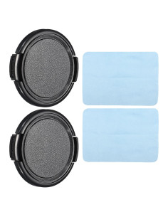 Tapa de Lente PATIKIL 49mm con Pinzas Laterales y Paño