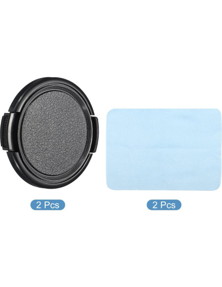 Tapa de Lente PATIKIL 49mm con Pinzas Laterales y Paño
