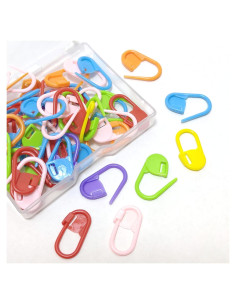 60 Marcadores de Puntos de Tejido Jicslaew de Plástico