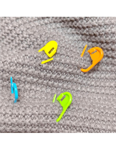 60 Marcadores de Puntos de Tejido Jicslaew de Plástico