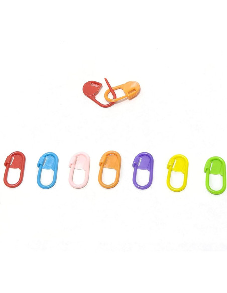 60 Marcadores de Puntos de Tejido Jicslaew de Plástico