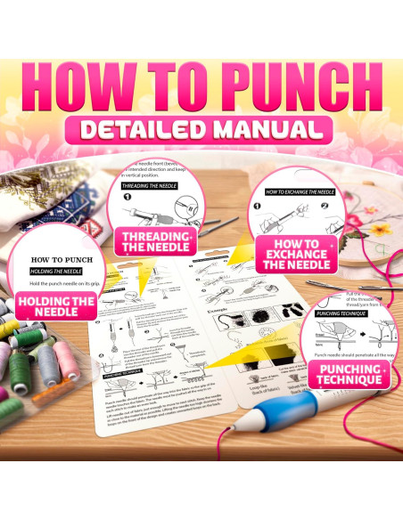 Kit de Bordado ZOKLU 137 Piezas con 100 Colores y Estuche