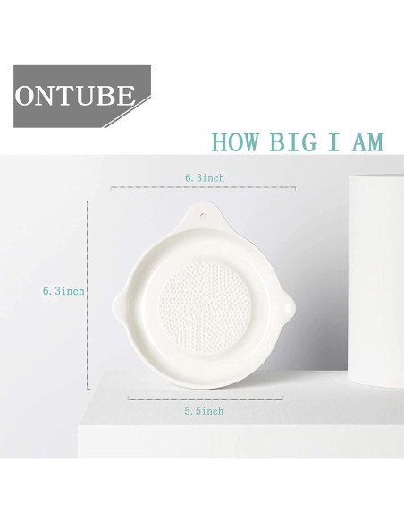 Set de 2 Ralladores de Cerámica ONTUBE para Cocina 16.5 cm