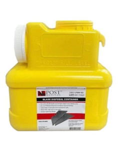 Caja de 12 Contenedores de Desecho de Cuchillas 1 Galón Post Medical