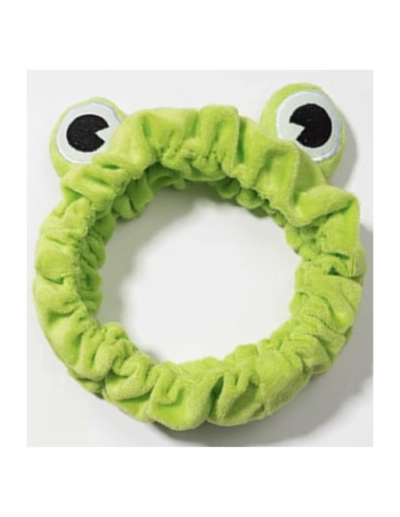Diadema de Maquillaje Huachi Rana Verde para Lavarse la Cara