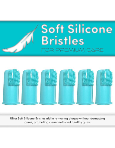 Cepillos de Dedo H&H Mascotas - 8 Unidades para Perros y Gatos