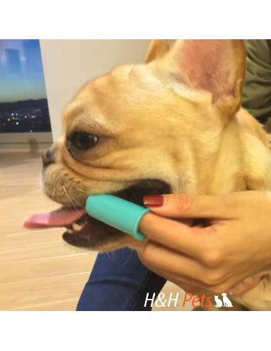 Cepillos de Dedo H&H Mascotas - 8 Unidades para Perros y Gatos