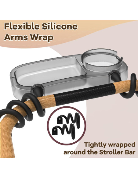 Bandeja para Cochecito Seven Sparta V4 con Soporte para Tazas