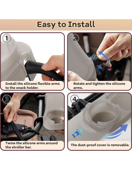 Bandeja para Cochecito Seven Sparta V4 con Soporte para Tazas