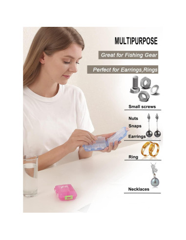 Organizador de Pastillas de Viaje M Muchengbao 10 Compartimentos