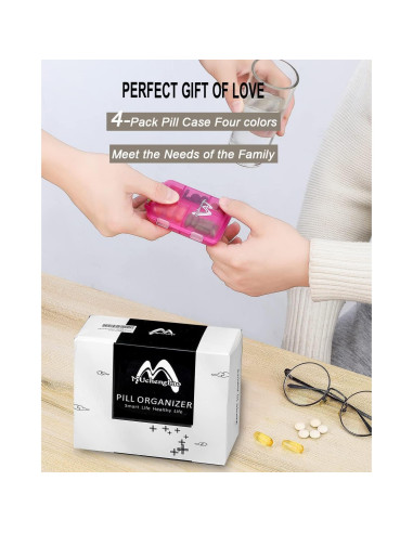 Organizador de Pastillas de Viaje M Muchengbao 10 Compartimentos