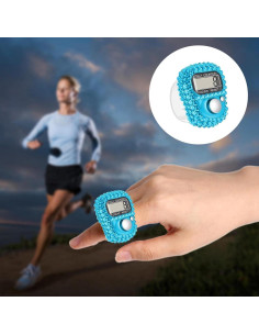 Contador Electrónico de Dedo PurYupearl Azul - Digital Portátil 2