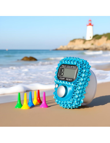 Contador Electrónico de Dedo PurYupearl Azul - Digital Portátil