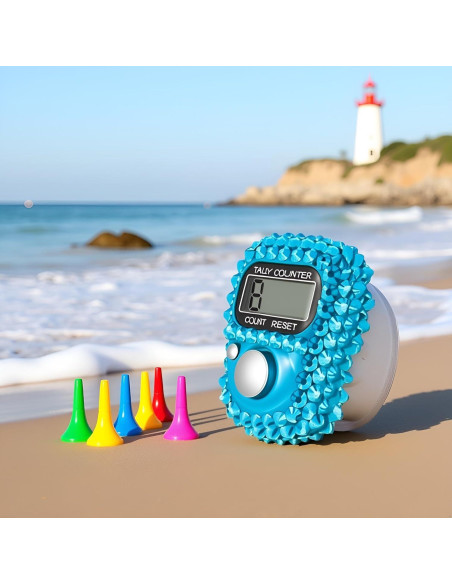 Contador Electrónico de Dedo PurYupearl Azul - Digital Portátil