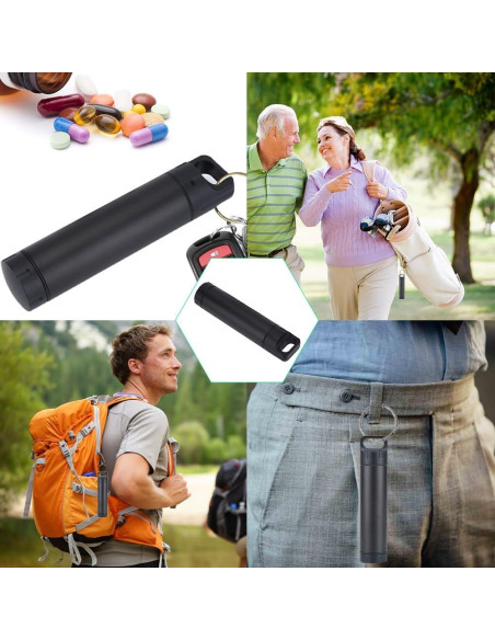 Organizador de Pastillas Tiiyee Mini Aluminio Impermeable