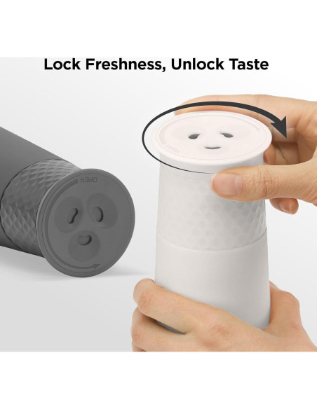 Molinillo de Sal y Pimienta Recargable Kitchen Mama - Ajustable