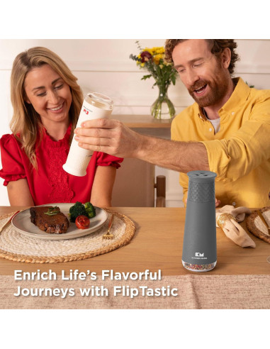 Molinillo de Sal y Pimienta Recargable Kitchen Mama - Ajustable