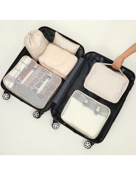 12 Cubos de Empaque Kifmurase Premium para Viaje 39x30 cm