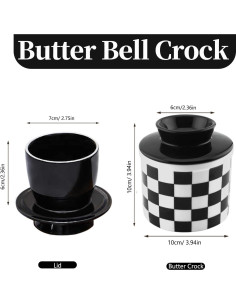 Tarro de Mantequilla Cerámico Orkim Cuadrado con Tapa 2