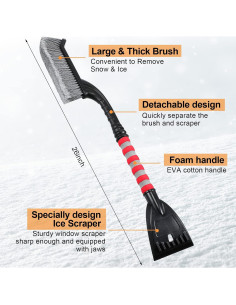 Set de 6 Raspadores de Nieve Funtery - 68.58 cm y 21.96 cm 2