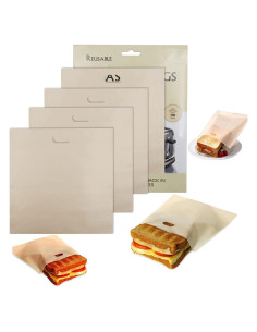 Bolsas para Tostadora Reutilizables Tezam 4PCS Antiadherentes