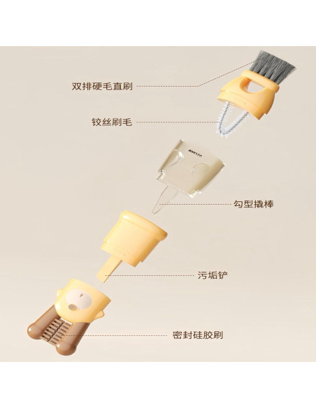 Juego de Cepillos de Limpieza 5 en 1 ZXiaJUMCR - 2 Piezas