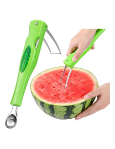 Cortador de Sandía OLESBUR 3 en 1 Plegable Acero Inoxidable