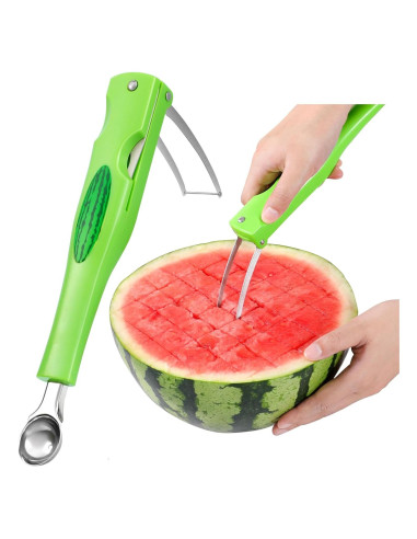 Cortador de Sandía OLESBUR 3 en 1 Plegable Acero Inoxidable
