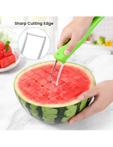Cortador de Sandía OLESBUR 3 en 1 Plegable Acero Inoxidable
