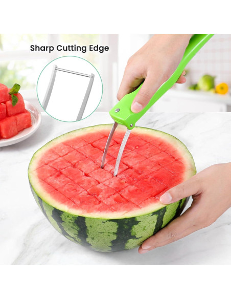 Cortador de Sandía OLESBUR 3 en 1 Plegable Acero Inoxidable
