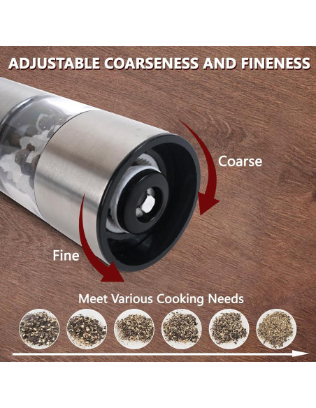 Juego de Molinillos Eléctricos de Sal y Pimienta JINGASA 2 Pzs