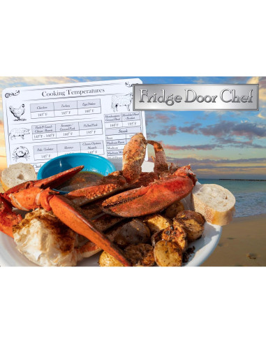 Imán de Temperatura de Cocción Interna Fridge Door Chef 7.62x12.7cm
