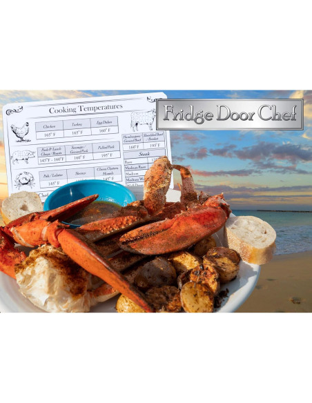 Imán de Temperatura de Cocción Interna Fridge Door Chef 7.62x12.7cm