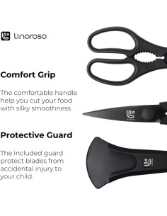 Tijeras de Cocina Linoroso 20.6cm Multiusos con Soporte Magnético 2