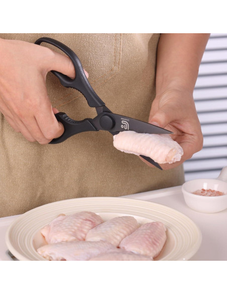 Tijeras de Cocina Linoroso 20.6cm Multiusos con Soporte Magnético