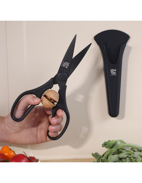 Tijeras de Cocina Linoroso 20.6cm Multiusos con Soporte Magnético
