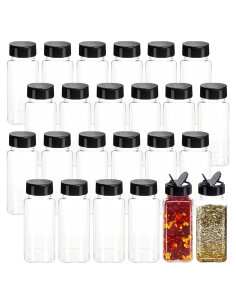 Paquete de 24 frascos de especias Tiaiidi 100 ml cuadrados