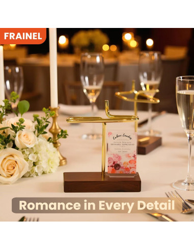 Soporte para Filtro de Café V60 FRAINEL - Latón y Nogal 14x11.9cm