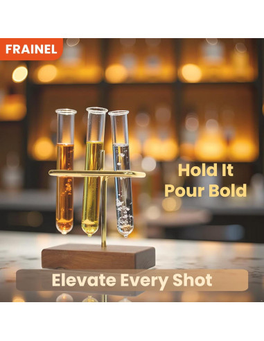 Soporte para Filtro de Café V60 FRAINEL - Latón y Nogal 14x11.9cm