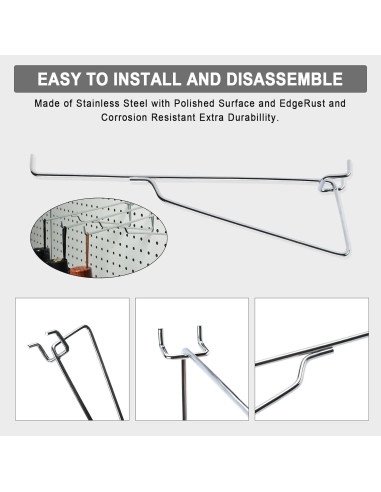 Ganchos de Metal NORJIN 8 Pcs 20 cm Alta Resistencia