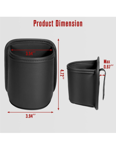 Organizador de Portavasos Dargoose para Automóvil - Paquete de 2