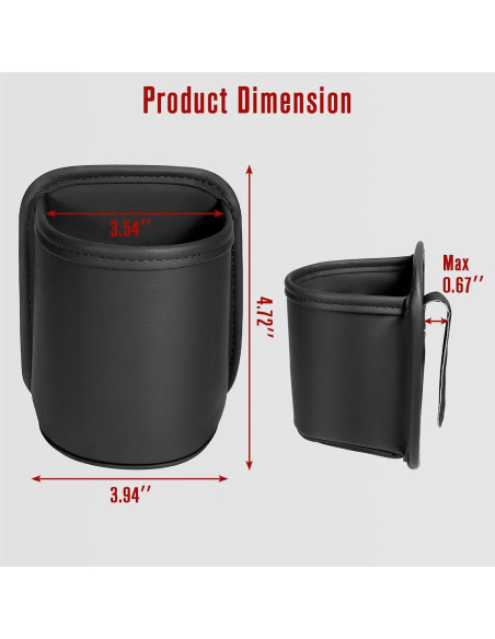 Organizador de Portavasos Dargoose para Automóvil - Paquete de 2