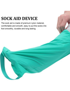 Ayudante de Calcetines OATIPHO Verde 42x18.5cm Nylon 2