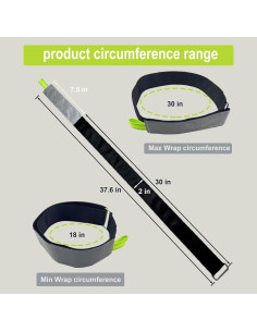 Correas de sujeción ajustables YIHOPPL para escaleras 95.3 cm 2